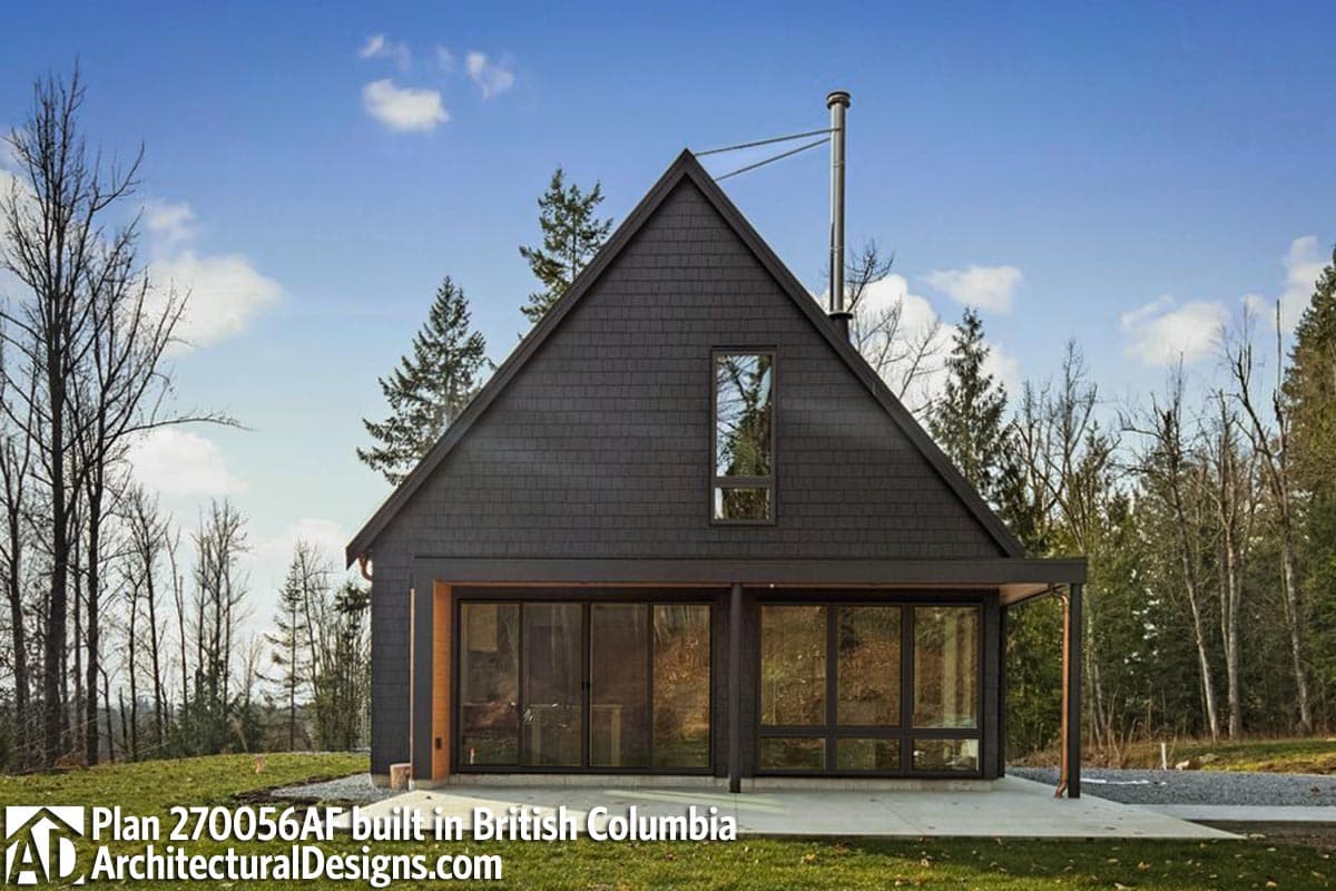 Plan 270056AF: 3-Bed Contemporary Scandinavian-Style Cabin with Large Rear Patio - Image #6 - Cabin, Contemporary, Cottage, Country, Mountain, Rustic, Scandinavian, Vacation