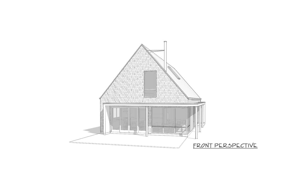 Plan 270056AF: 3-Bed Contemporary Scandinavian-Style Cabin with Large Rear Patio - Image #16 - Cabin, Contemporary, Cottage, Country, Mountain, Rustic, Scandinavian, Vacation