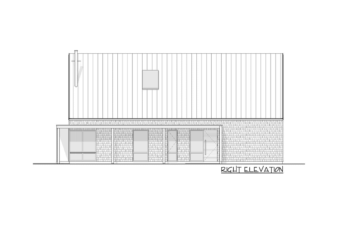 Plan 270056AF: 3-Bed Contemporary Scandinavian-Style Cabin with Large Rear Patio - Image #20 - Cabin, Contemporary, Cottage, Country, Mountain, Rustic, Scandinavian, Vacation