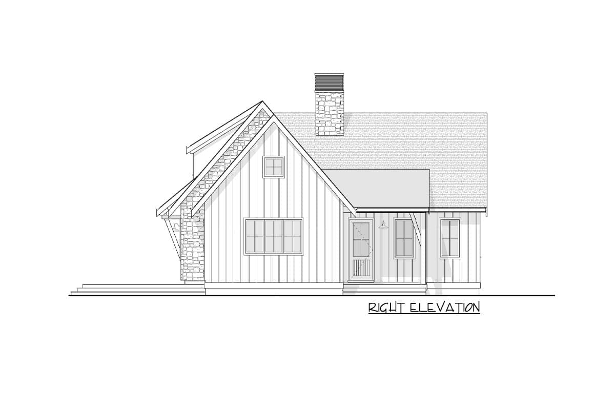 Plan 270057AF: Country House Plan with 2-Story Living Room - Image #8 - Cabin, Country, Craftsman, Mountain, Rustic, Vacation
