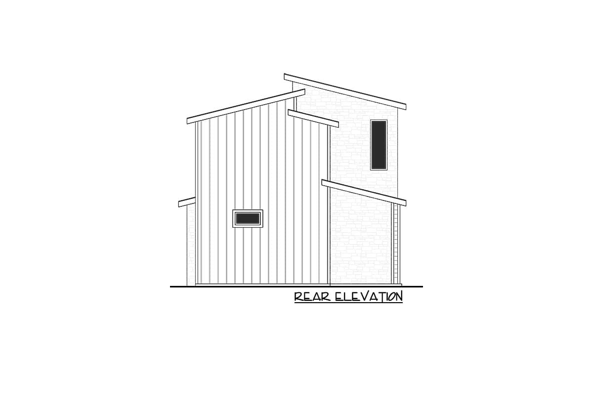 Plan 365021PED: Narrow Mid-Century Modern House Plan with Open Main Floor - Image #28 - Mid Century Modern, Modern