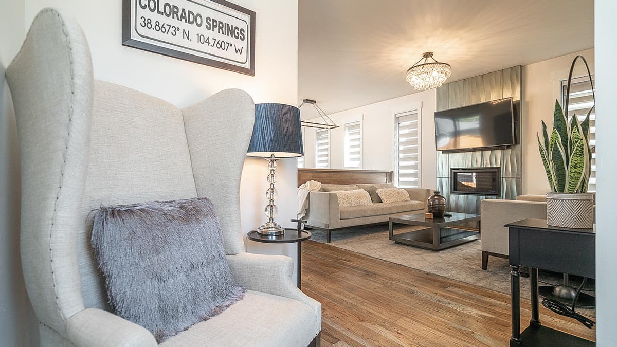 Plan 365021PED: Narrow Mid-Century Modern House Plan with Open Main Floor - Image #4 - Mid Century Modern, Modern