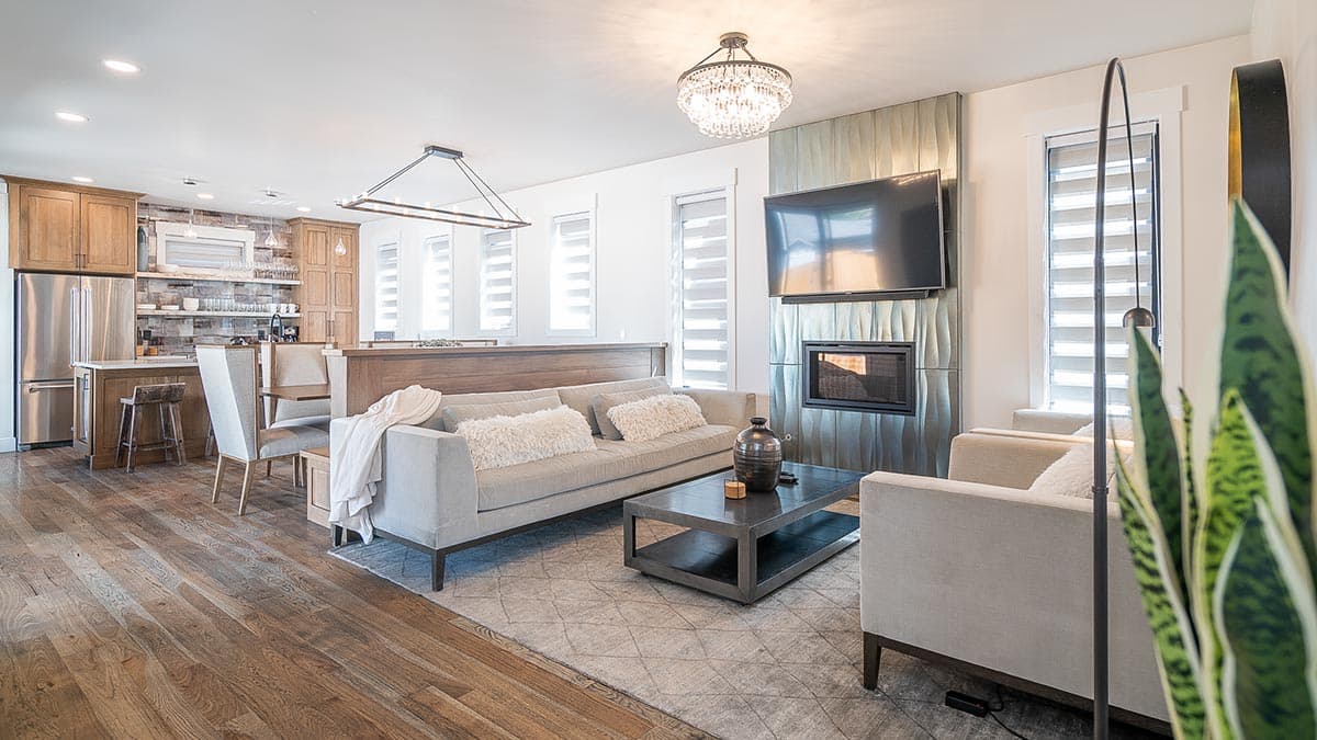 Plan 365021PED: Narrow Mid-Century Modern House Plan with Open Main Floor - Image #5 - Mid Century Modern, Modern