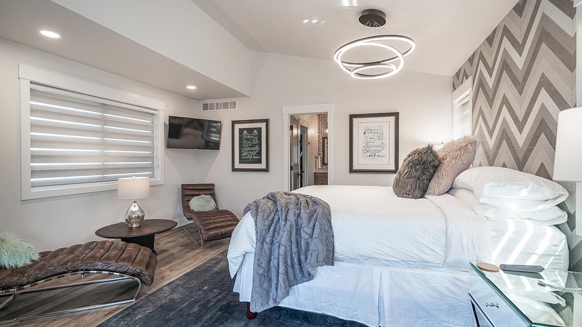 Plan 365021PED: Narrow Mid-Century Modern House Plan with Open Main Floor - Image #14 - Mid Century Modern, Modern