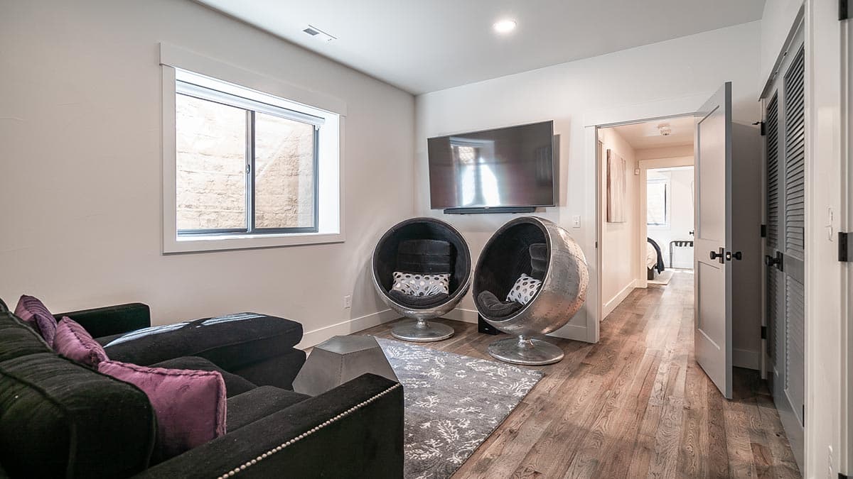 Plan 365021PED: Narrow Mid-Century Modern House Plan with Open Main Floor - Image #20 - Mid Century Modern, Modern