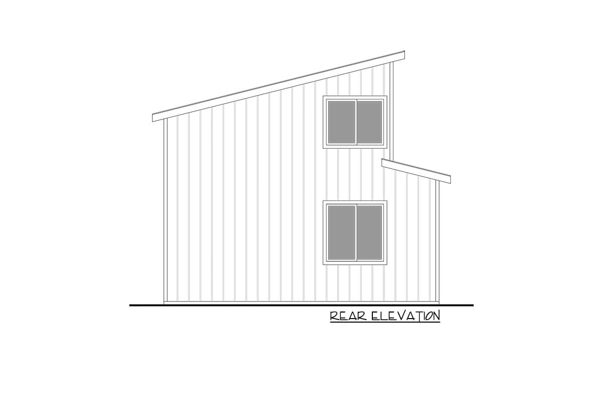 Plan 365022PED: Modern ADU with Full Kitchen, Vaulted Loft and Lower Level Bedroom - Image #13 - Contemporary, Modern, New American, Northwest