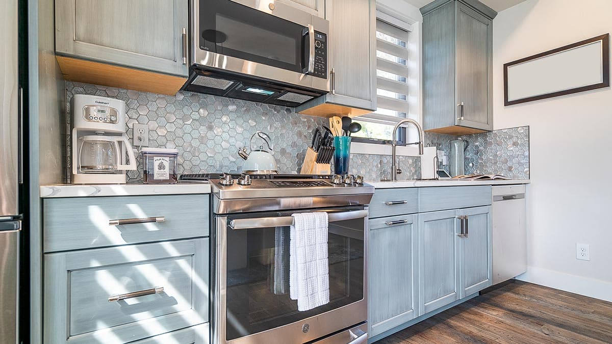 Plan 365022PED: Modern ADU with Full Kitchen, Vaulted Loft and Lower Level Bedroom - Image #6 - Contemporary, Modern, New American, Northwest