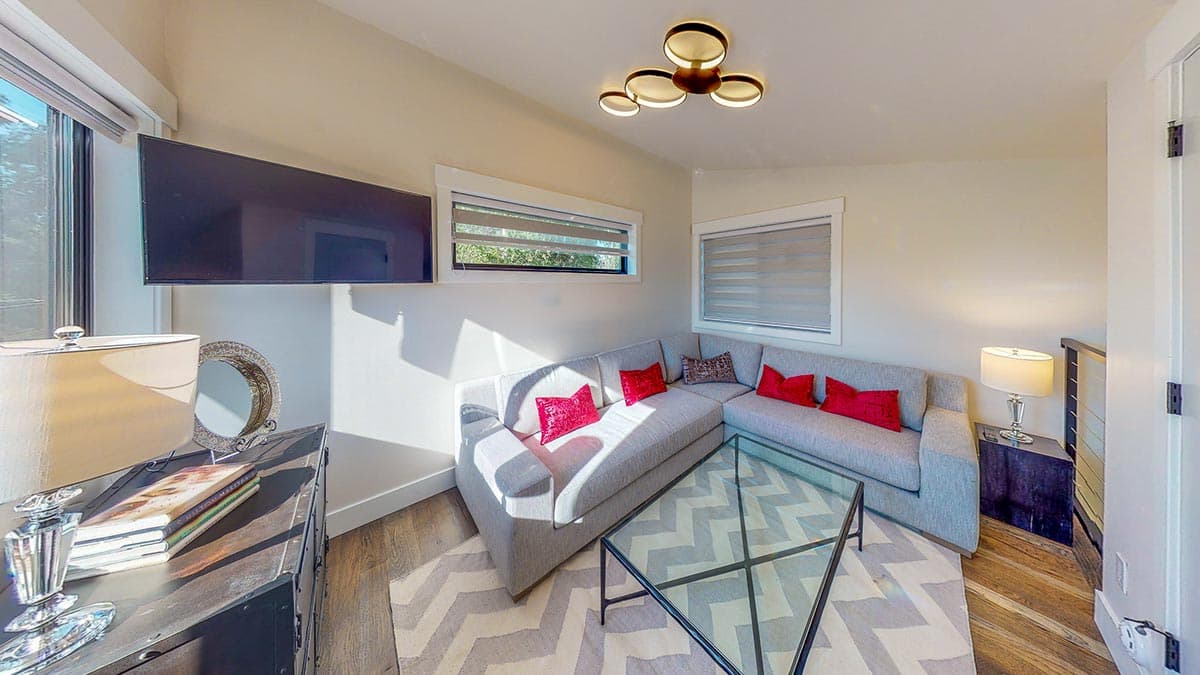 Plan 365022PED: Modern ADU with Full Kitchen, Vaulted Loft and Lower Level Bedroom - Image #10 - Contemporary, Modern, New American, Northwest