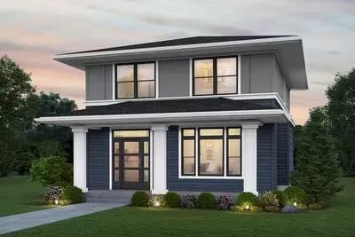 2-Story Home Plan with Open Main Level - 1619 Sq Ft