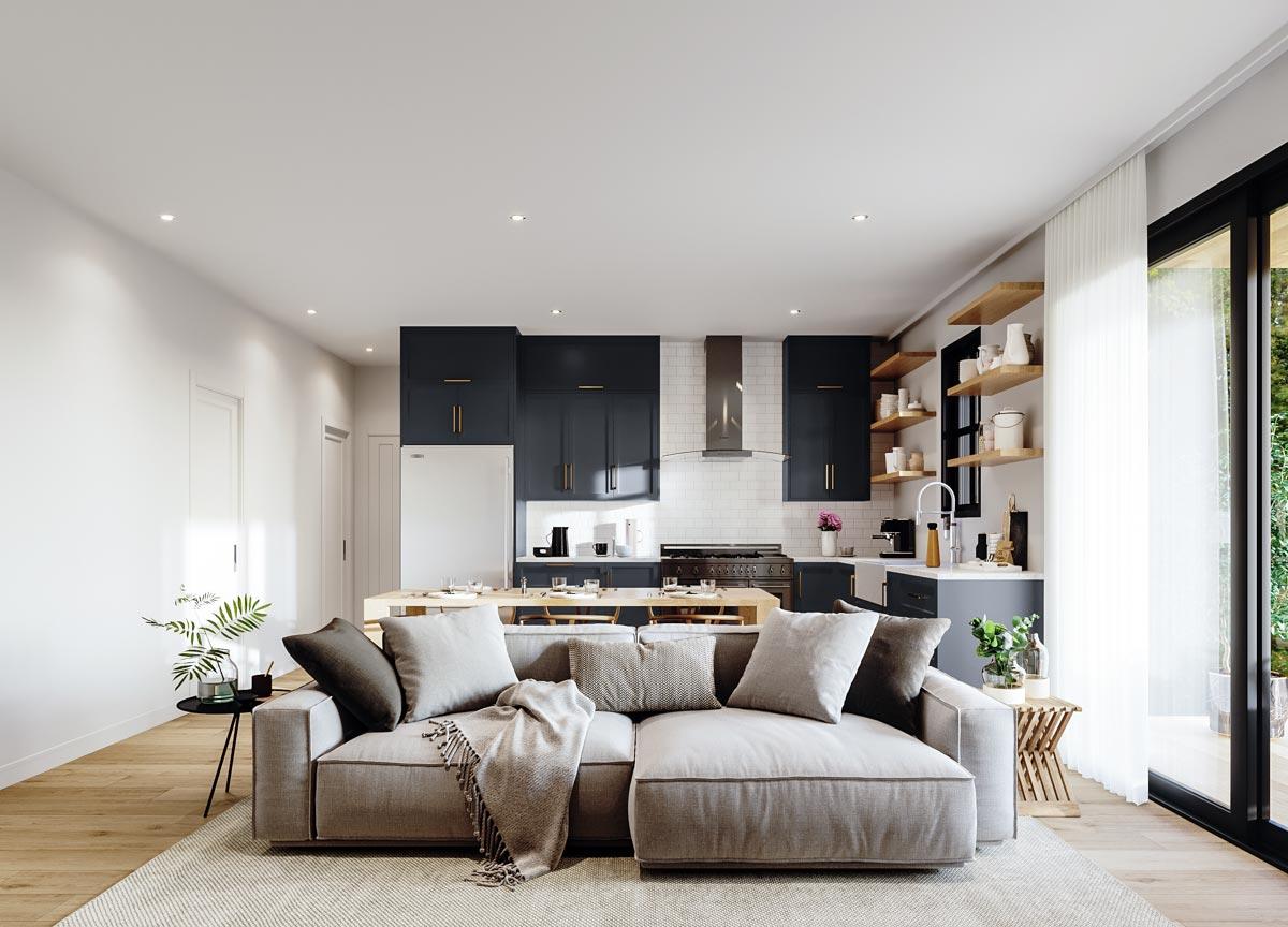 Plan 22636DR: Multi-Generational New American House Plan with 1-Bed Apartment - Image #5 - Country, Farmhouse, Modern Farmhouse, New American, Ranch, Traditional