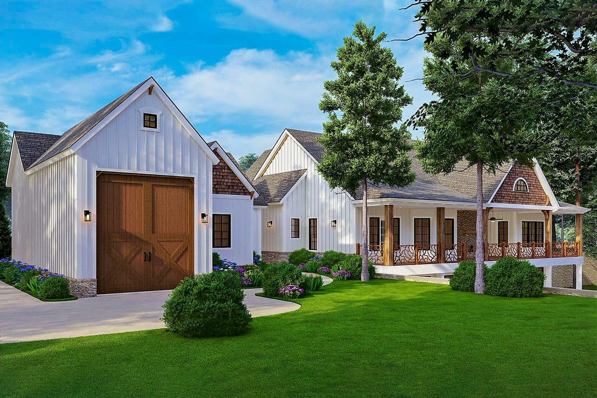 Plan 25743GE: Country Craftsman Plan with RV Garage and Walkout Basement - Image #7 - Country, Craftsman, Rustic