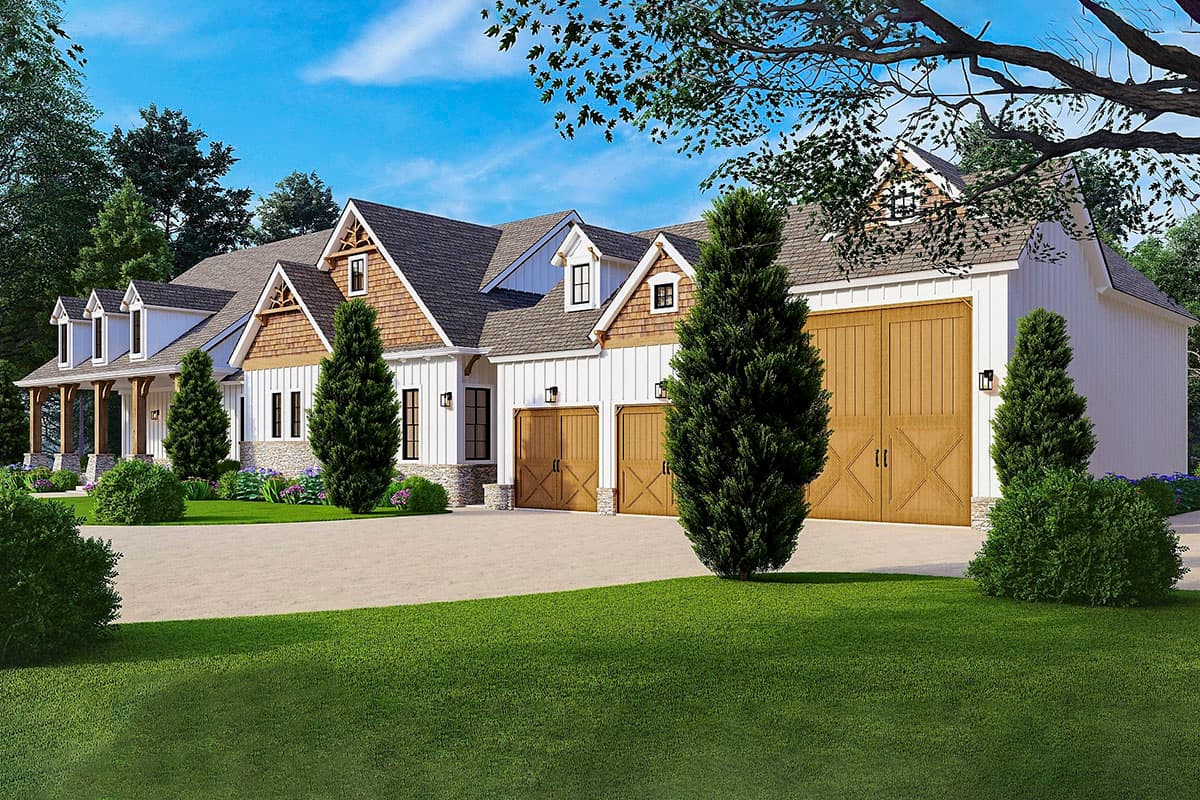 Plan 25743GE: Country Craftsman Plan with RV Garage and Walkout Basement - Image #9 - Country, Craftsman, Rustic