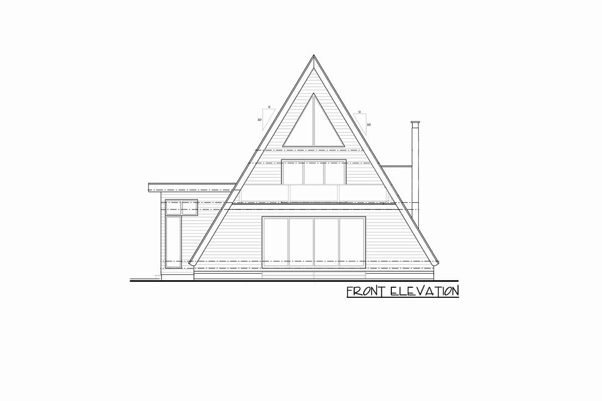 Plan 623081DJ: Modern A-Frame House Plan with Side Entry - 2007 Sq Ft - Image #22 - A-Frame, Cabin, Cottage, Rustic, Vacation