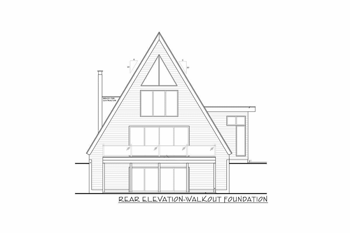 Plan 623081DJ: Modern A-Frame House Plan with Side Entry - 2007 Sq Ft - Image #20 - A-Frame, Cabin, Cottage, Rustic, Vacation