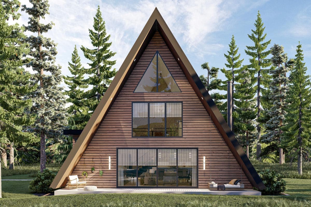 Plan 623081DJ: Modern A-Frame House Plan with Side Entry - 2007 Sq Ft - Image #5 - A-Frame, Cabin, Cottage, Rustic, Vacation