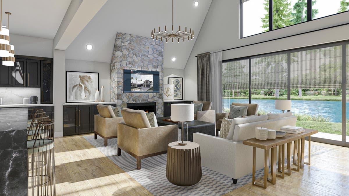 Plan 623081DJ: Modern A-Frame House Plan with Side Entry - 2007 Sq Ft - Image #8 - A-Frame, Cabin, Cottage, Rustic, Vacation