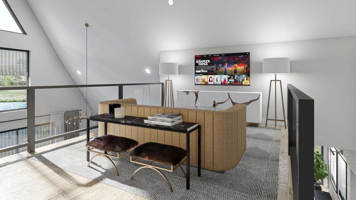 Plan 623081DJ: Modern A-Frame House Plan with Side Entry - 2007 Sq Ft - Image #15 - A-Frame, Cabin, Cottage, Rustic, Vacation