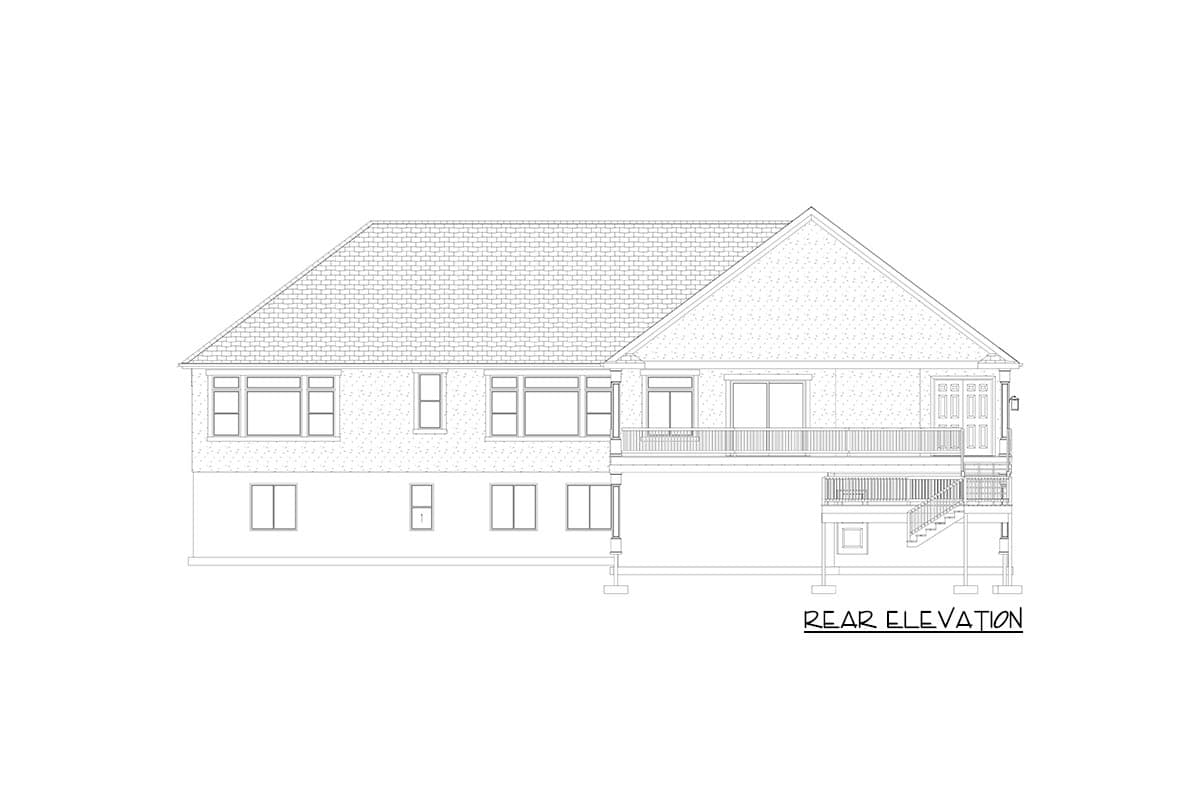 Plan 61275UT: Exclusive Ranch Home Plan with 3-Bed Apartment Downstairs - Image #36 - Country, Mountain, New American, Ranch