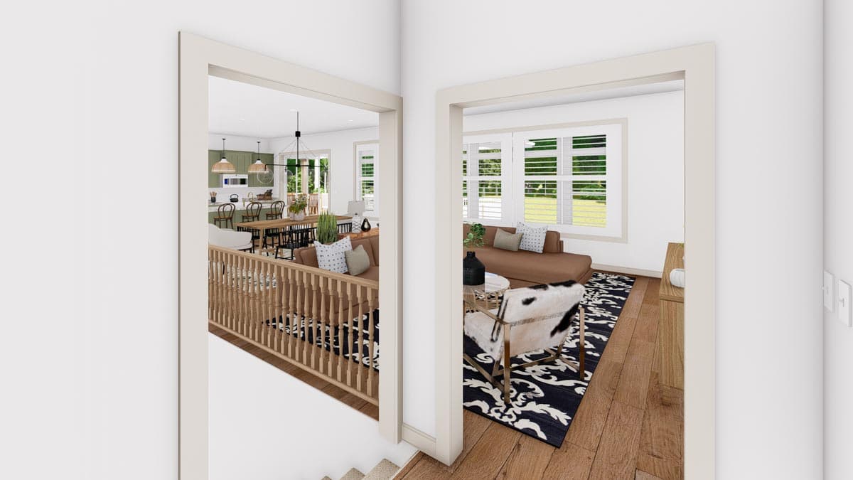 Plan 61275UT: Exclusive Ranch Home Plan with 3-Bed Apartment Downstairs - Image #13 - Country, Mountain, New American, Ranch