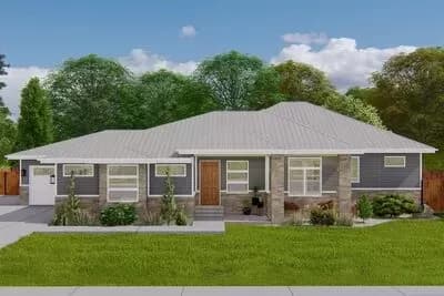 New American Ranch Plan with Optional Lower Level