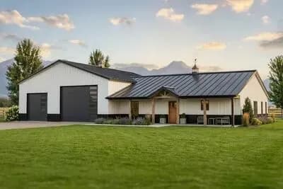 2-Bed Barndominium with Oversized Garage / Workshop - 1783 Sq Ft