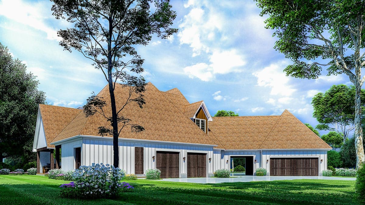 Plan 70752MK: Spacious European Home Plan with Porte-Cochere - Image #7 - Country, Craftsman, European, French Country, New American, Traditional