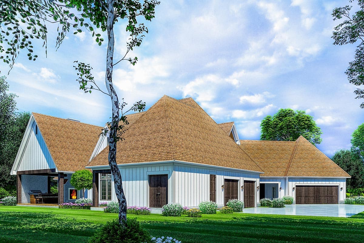Plan 70752MK: Spacious European Home Plan with Porte-Cochere - Image #8 - Country, Craftsman, European, French Country, New American, Traditional