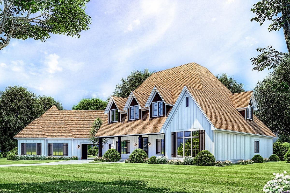 Plan 70752MK: Spacious European Home Plan with Porte-Cochere - Image #9 - Country, Craftsman, European, French Country, New American, Traditional