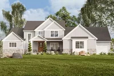 Modern Craftsman with Two Upstairs Bedrooms with Jack and Jill Bath and a Loft