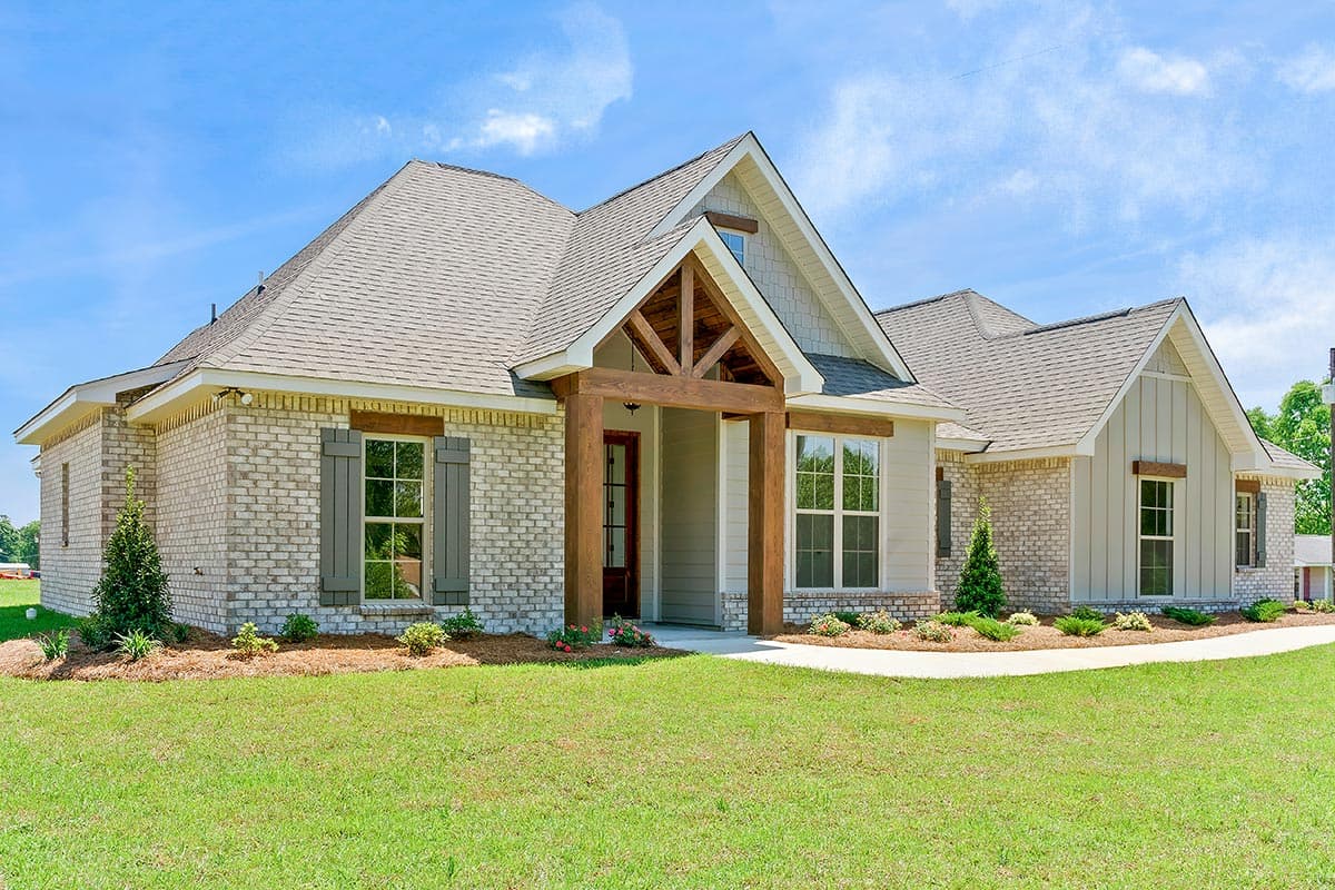 Plan 51895HZ: One-story Modern Acadian House Plan with Central Great Room and Private Master Suite - Image #4 - Country, Craftsman, New American, Rustic, Southern