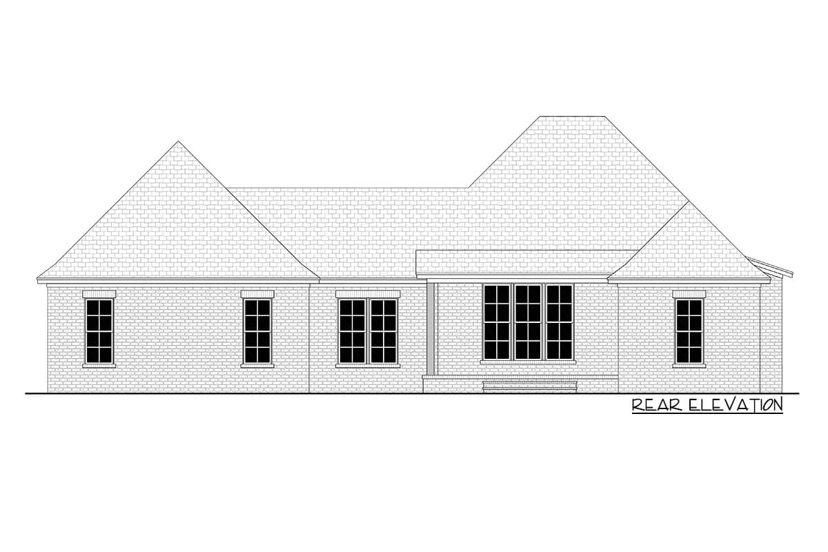 Plan 51895HZ: One-story Modern Acadian House Plan with Central Great Room and Private Master Suite - Image #47 - Country, Craftsman, New American, Rustic, Southern