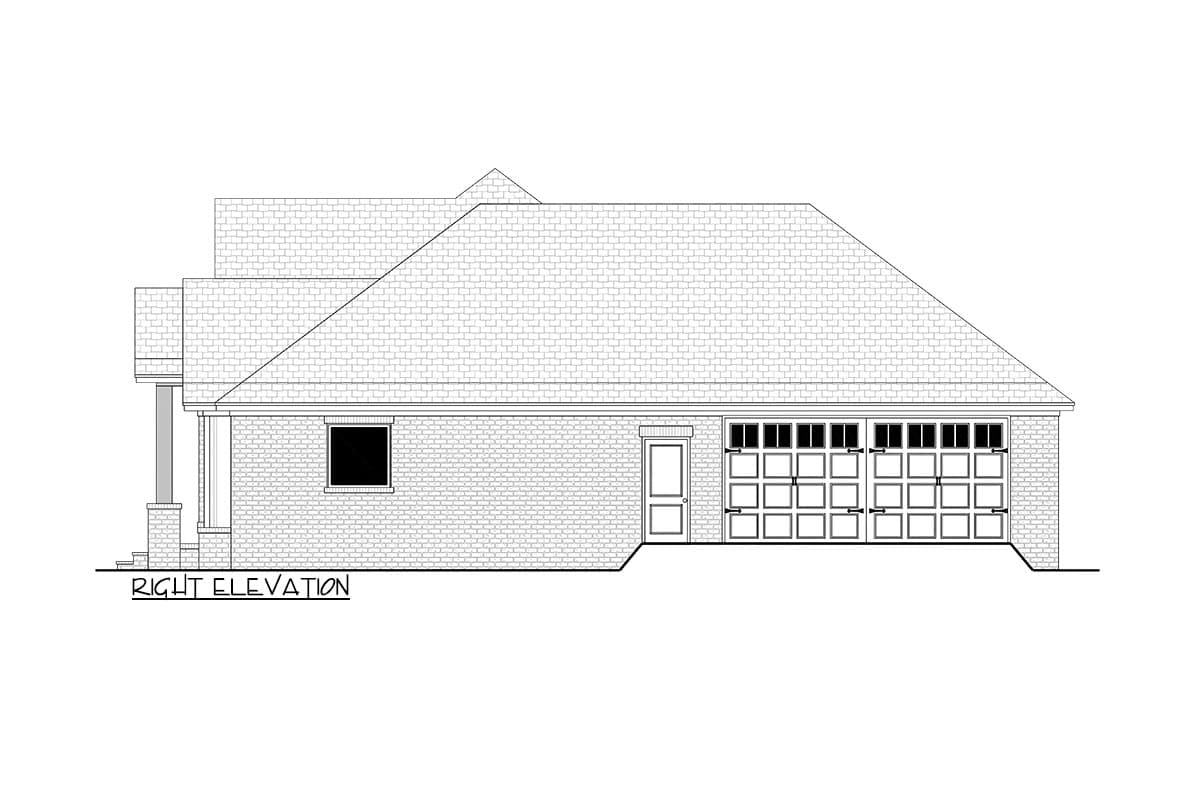 Plan 51895HZ: One-story Modern Acadian House Plan with Central Great Room and Private Master Suite - Image #48 - Country, Craftsman, New American, Rustic, Southern