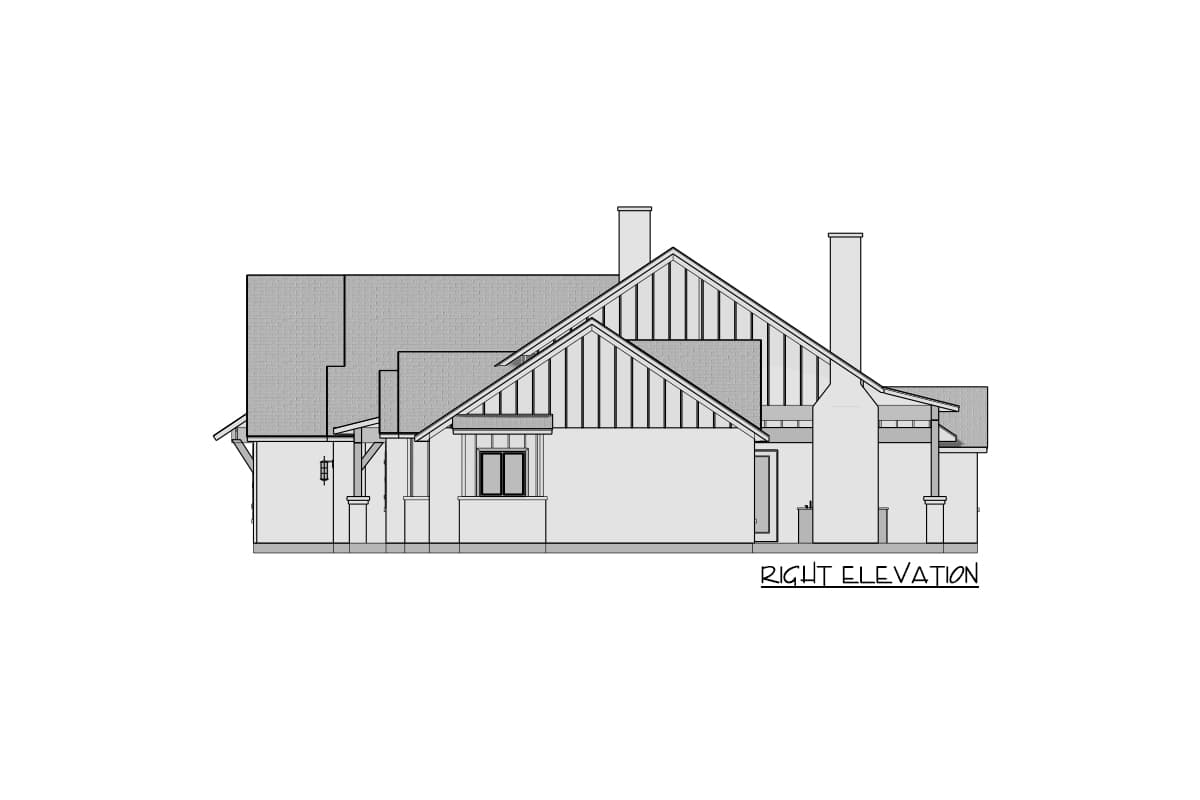 Plan 915049CHP: Exclusive New American Ranch Plan with Split-Bed Layout - 2487 Sq Ft - Image #14 - Craftsman, Modern Farmhouse, New American, Ranch