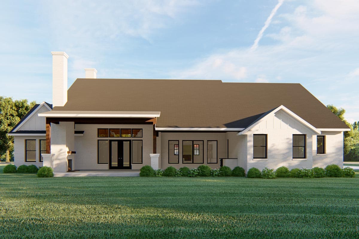 Plan 915049CHP: Exclusive New American Ranch Plan with Split-Bed Layout - 2487 Sq Ft - Image #4 - Craftsman, Modern Farmhouse, New American, Ranch