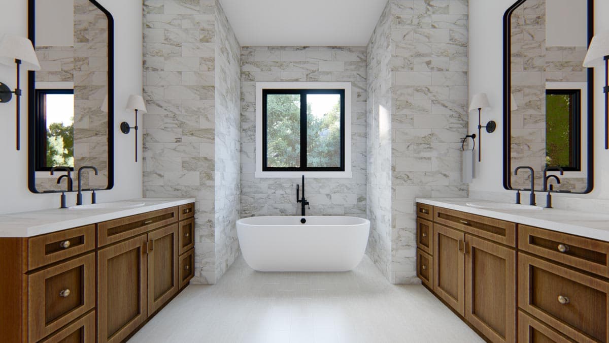 Plan 915049CHP: Exclusive New American Ranch Plan with Split-Bed Layout - 2487 Sq Ft - Image #9 - Craftsman, Modern Farmhouse, New American, Ranch