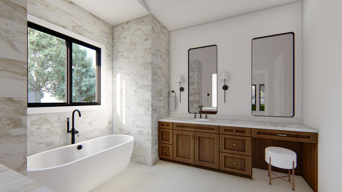 Plan 915049CHP: Exclusive New American Ranch Plan with Split-Bed Layout - 2487 Sq Ft - Image #10 - Craftsman, Modern Farmhouse, New American, Ranch