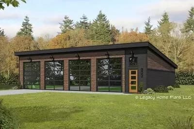 Quad-tandem Garage with Contemporary Vibe