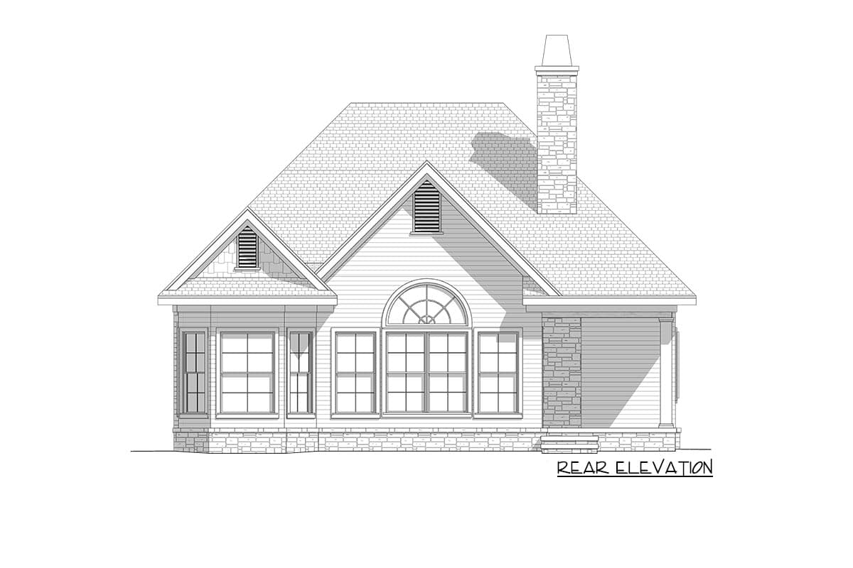 Plan 865016SHW: European Cottage House Plan with Stone Accents - 1108 Sq FT - Image #18 - Cottage, Country, Craftsman, European, Traditional