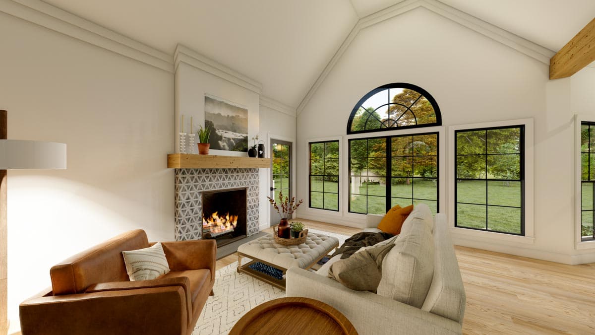 Plan 865016SHW: European Cottage House Plan with Stone Accents - 1108 Sq FT - Image #6 - Cottage, Country, Craftsman, European, Traditional