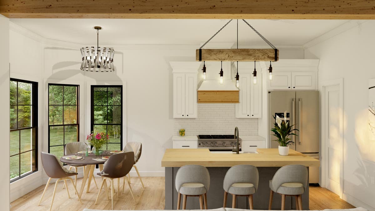 Plan 865016SHW: European Cottage House Plan with Stone Accents - 1108 Sq FT - Image #8 - Cottage, Country, Craftsman, European, Traditional