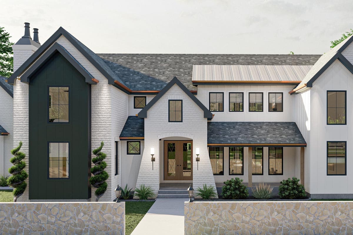 Plan 623084DJ: 4-Bed Modern Cottage with 3 Porches and a Vaulted Main Floor Master Bedroom - Image #6 - Contemporary, Cottage, Country, New American, Northwest, Transitional