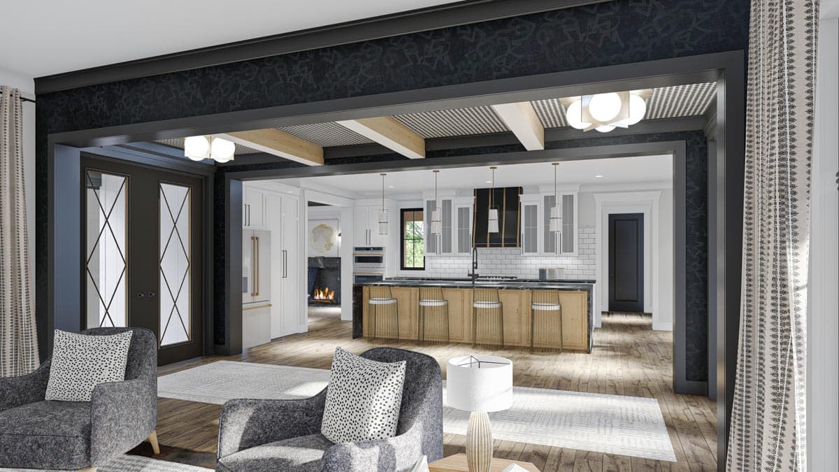 Plan 623084DJ: 4-Bed Modern Cottage with 3 Porches and a Vaulted Main Floor Master Bedroom - Image #7 - Contemporary, Cottage, Country, New American, Northwest, Transitional