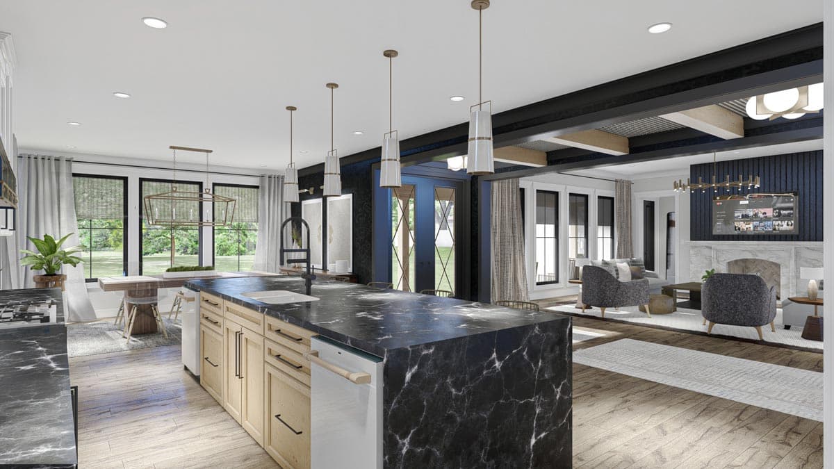 Plan 623084DJ: 4-Bed Modern Cottage with 3 Porches and a Vaulted Main Floor Master Bedroom - Image #9 - Contemporary, Cottage, Country, New American, Northwest, Transitional