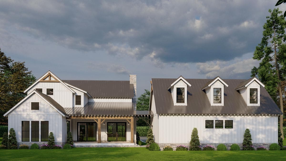 Plan 70754MK: 4-Bed New American Home Plan with Deluxe Master Suite - Image #5 - Country, Modern Farmhouse, New American, Traditional
