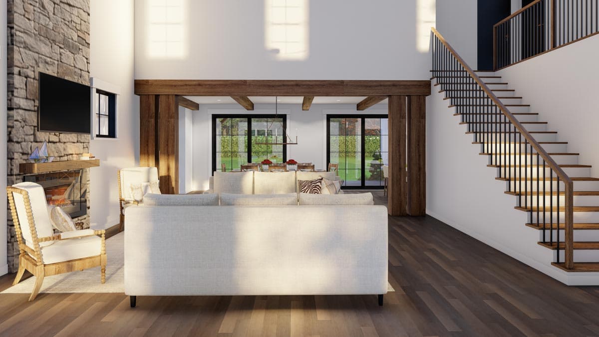 Plan 70754MK: 4-Bed New American Home Plan with Deluxe Master Suite - Image #9 - Country, Modern Farmhouse, New American, Traditional