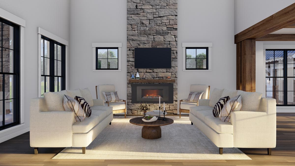 Plan 70754MK: 4-Bed New American Home Plan with Deluxe Master Suite - Image #10 - Country, Modern Farmhouse, New American, Traditional