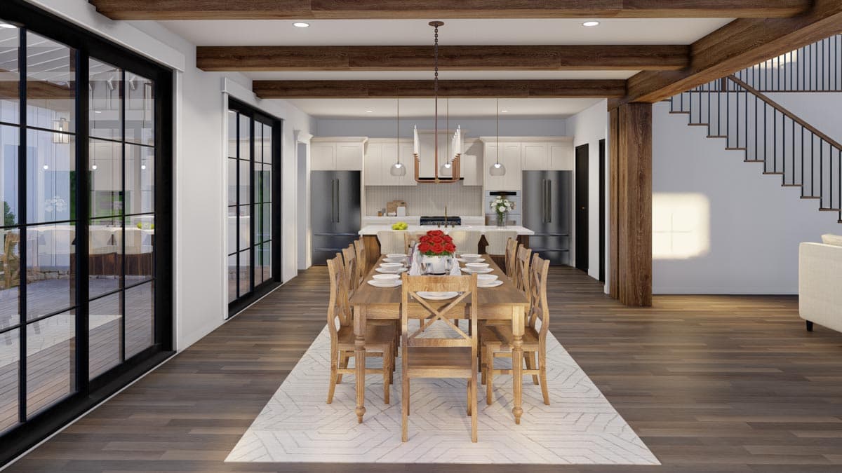 Plan 70754MK: 4-Bed New American Home Plan with Deluxe Master Suite - Image #12 - Country, Modern Farmhouse, New American, Traditional