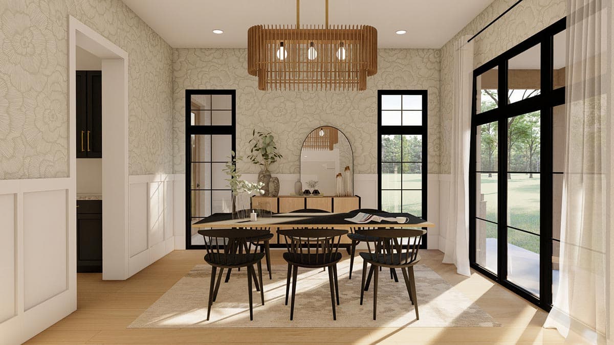 Plan 623085DJ: 2-Story New American Farmhouse with Upstairs Deck Accessible from the Loft - Image #8 - Country, Farmhouse, Modern Farmhouse, New American