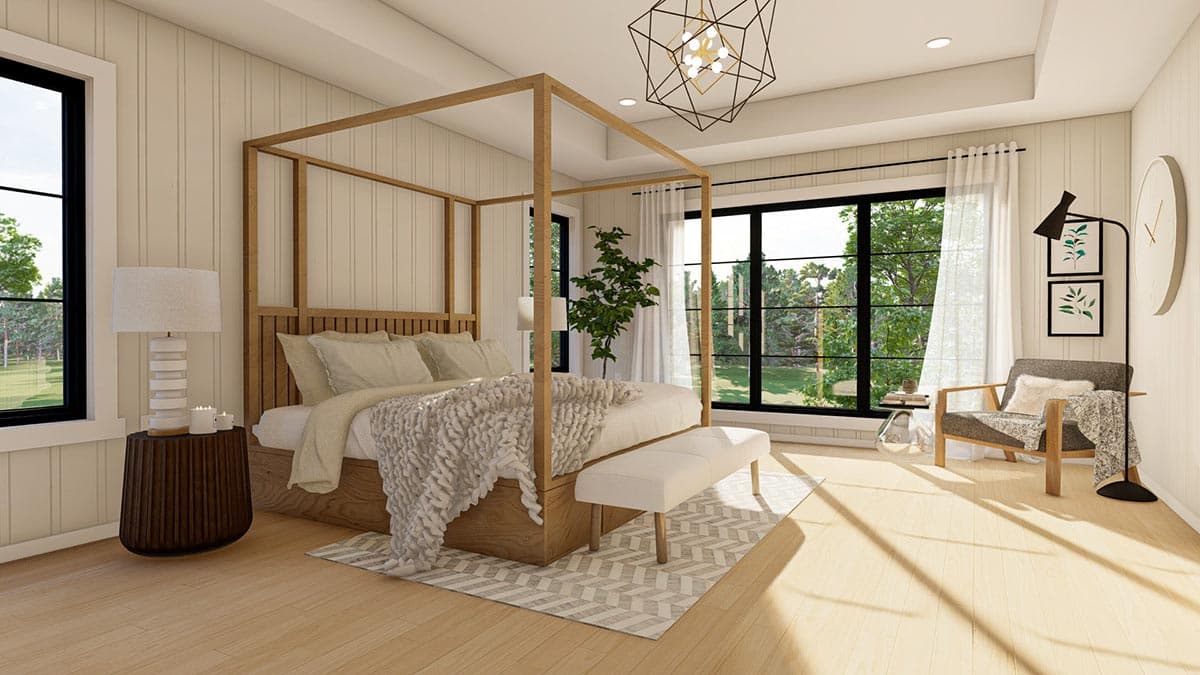 Plan 623085DJ: 2-Story New American Farmhouse with Upstairs Deck Accessible from the Loft - Image #9 - Country, Farmhouse, Modern Farmhouse, New American