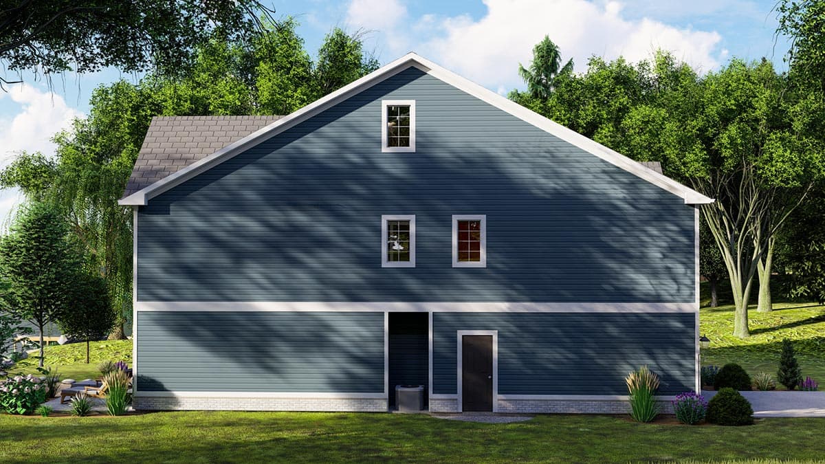Plan 135130GRA: 27-Foot Wide 3-Bed House Plan with Third Floor Expansion - Image #4 - Craftsman, Northwest, Traditional